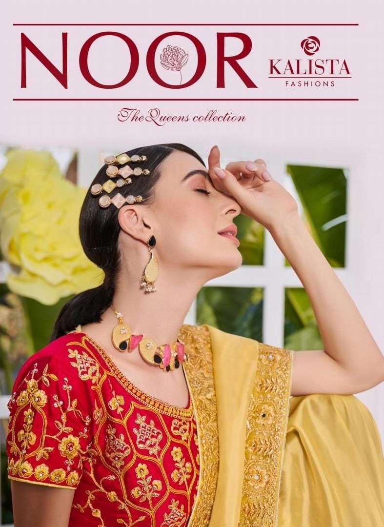 Kalista Presents Noor Traditional Organza Partywear Saree Catalog Wholesaler and Exporter In Surat 