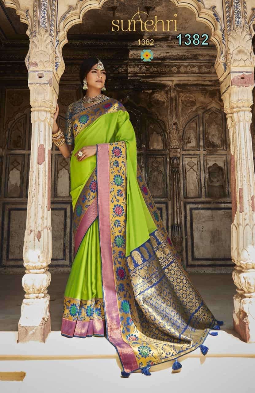 Kimora presents Sunehri hits new paithani silk sarees catalog wholesaler 