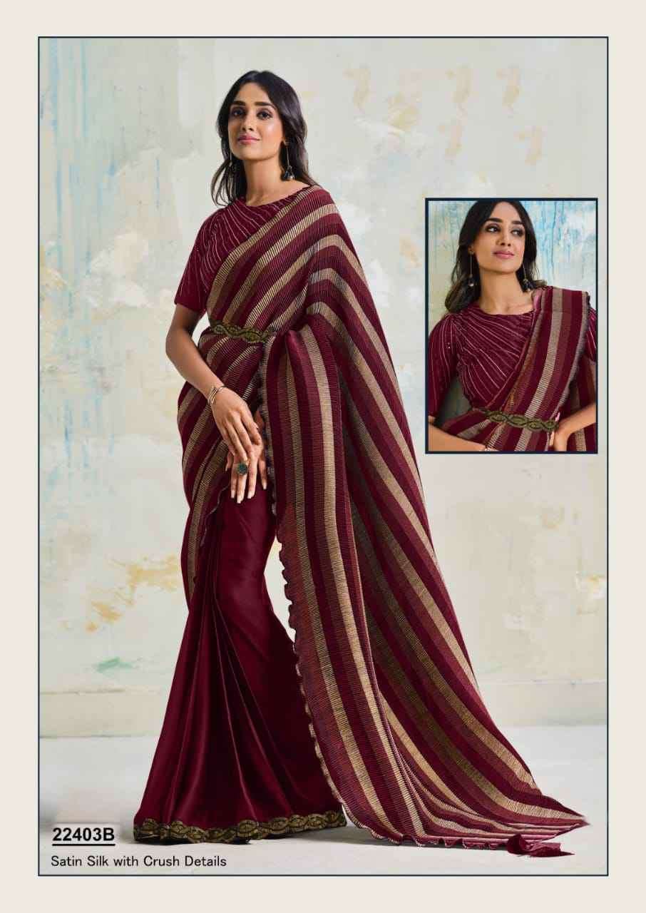 Mahotsav Presents Taranaah 22402 To 22417 Partywear Designer Saree Catalog Wholesaler and exporter in Surat 