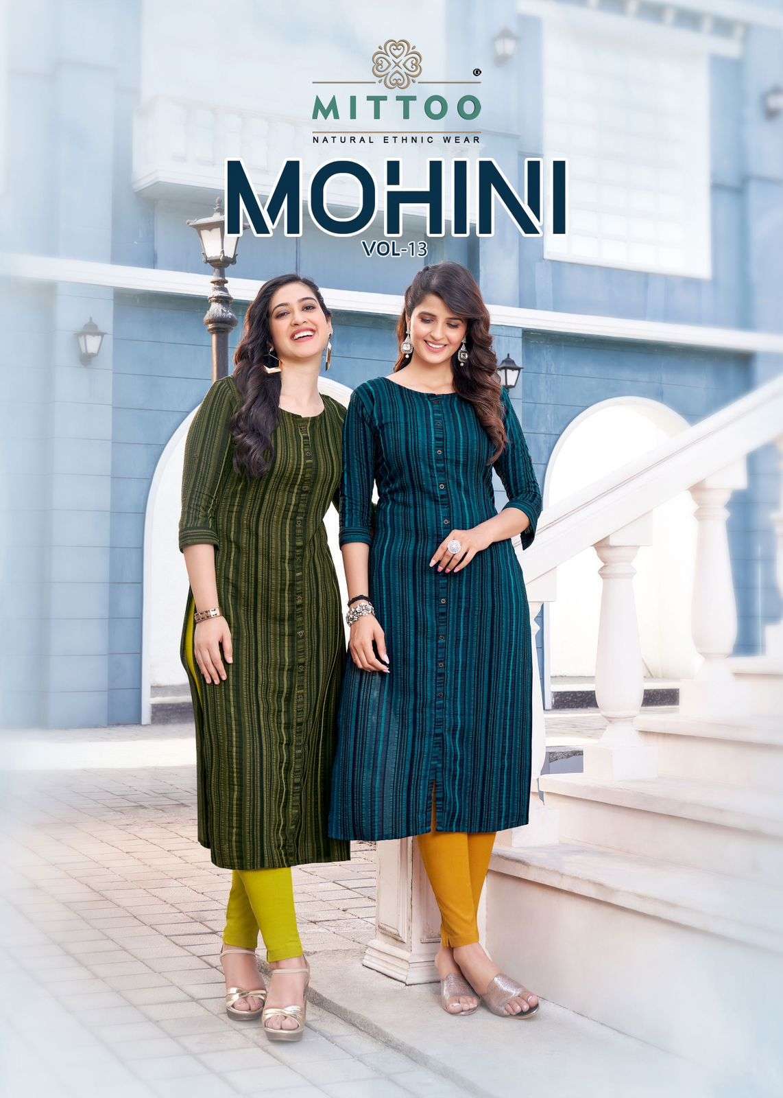Mittoo presents Mohini vol-13 Rayon exclusive designer kurtis with pant catalog collection 