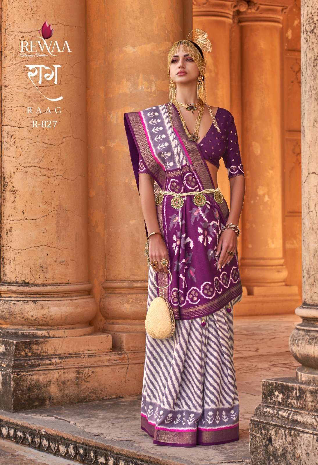 Rewaa presents Raag silk traditional wear sarees catalog collection 