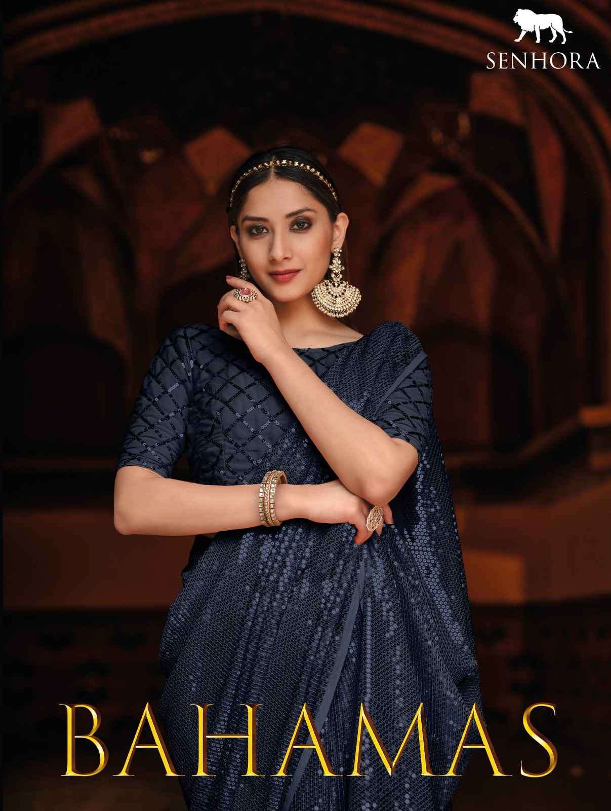 Senhora presents Bahamas vol-36 georgette sequence party wear sarees catalog collection 