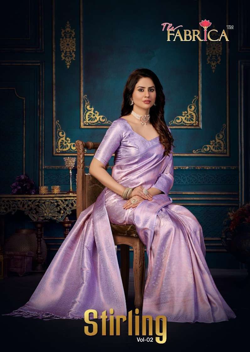 THE FABRICA PRESENTS STIRLING VOL-2 39001-39010 SERIES BEAUTIFUL SOFT JACQUARD SAREES CATALOG WHOLESALER AND EXPORTER IN SURAT 
