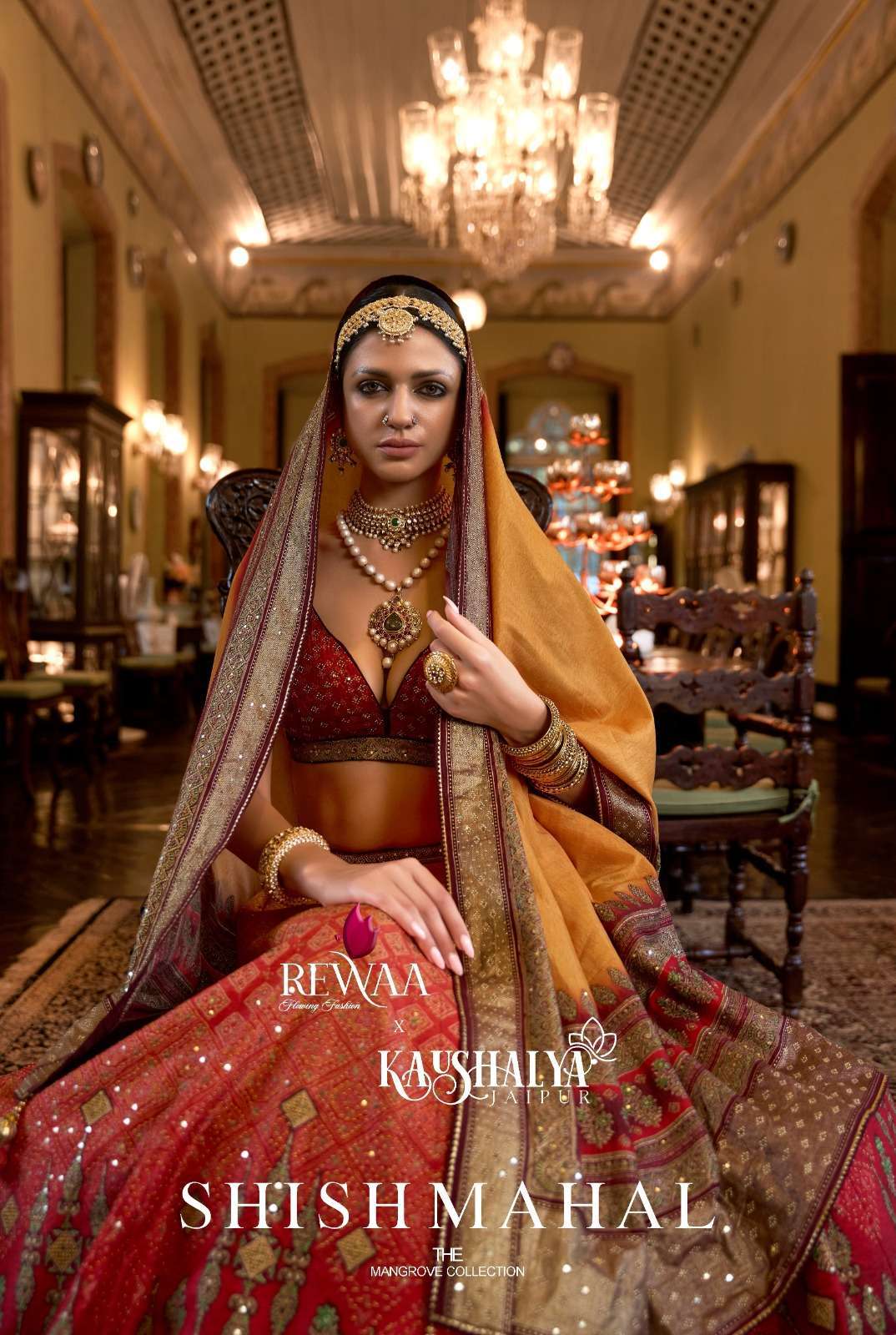 REWAA PRESENTS SHISHMAHAL DESIGNER WEDDING READYMADE LEHENGA AND UNSTITCH BLOUSE WITH DUPATTA CATALOG WHOLESALER AND EXPORTER  IN SURAT 