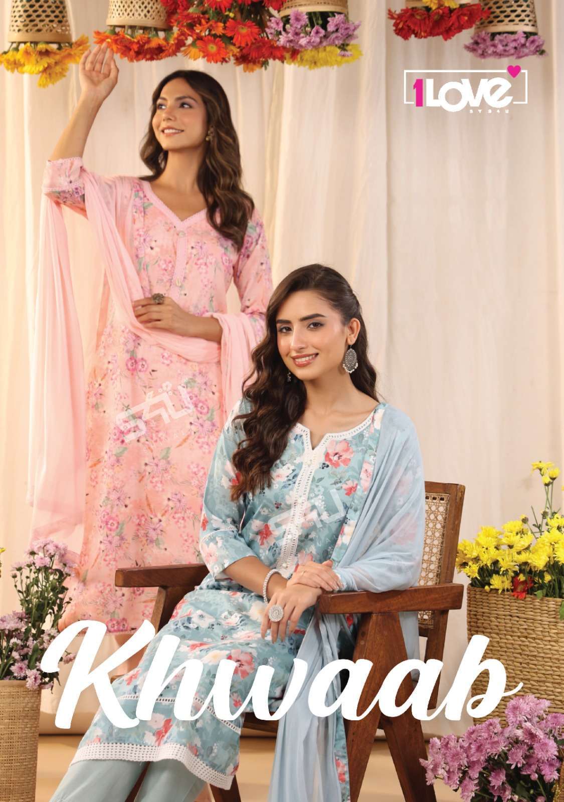 1LOVE BY S4U PRESENTS KHWAAB  FANCY BEAUTIFUL COLORS READYMADE KURTIS CATALOG WHOLESALER AND EXPORTER IN SURAT