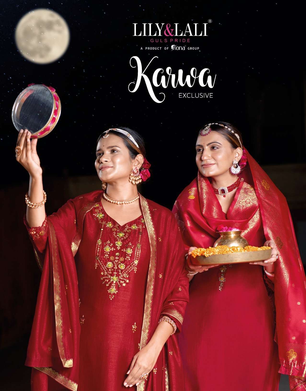LILY & LALI PRESENTS KARWA EXCLUSIVE PARTY WEAR READYMADE 3 PEICE SET CATALOG WHOLESALER AM
