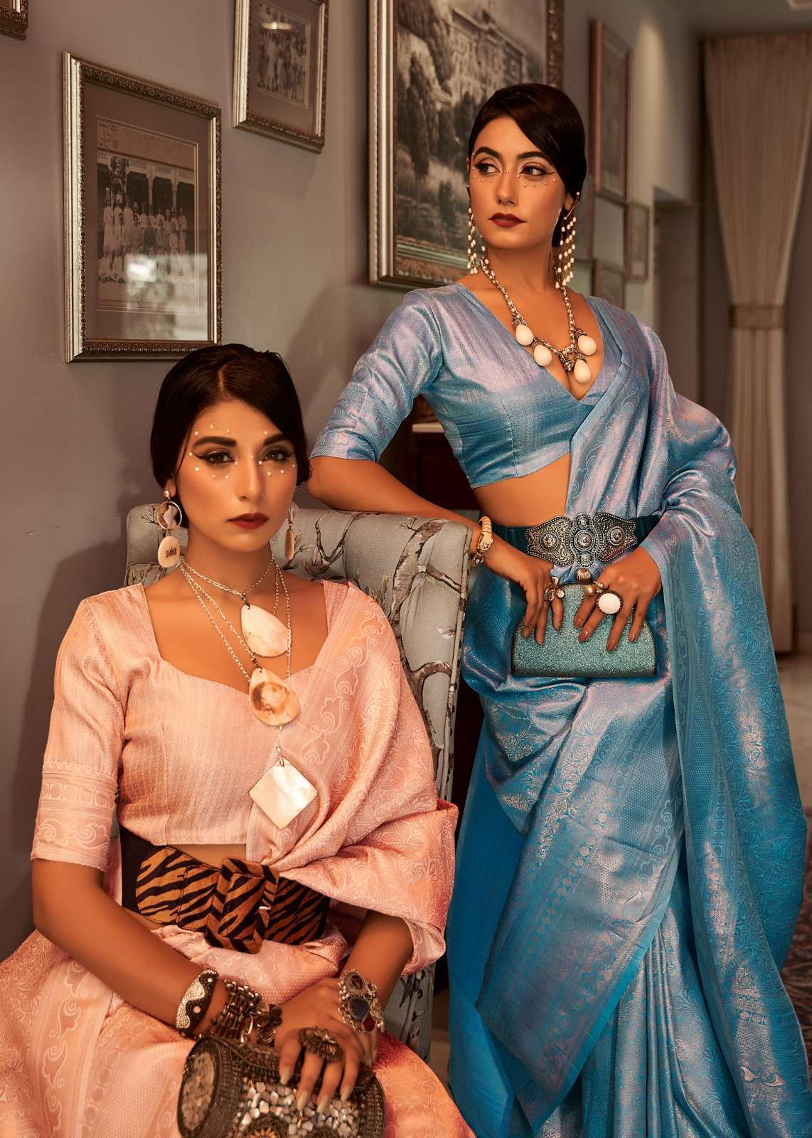 Rajpath presents Sambhavi silk satin designer sarees catalog wholesaler and exporters in surat 