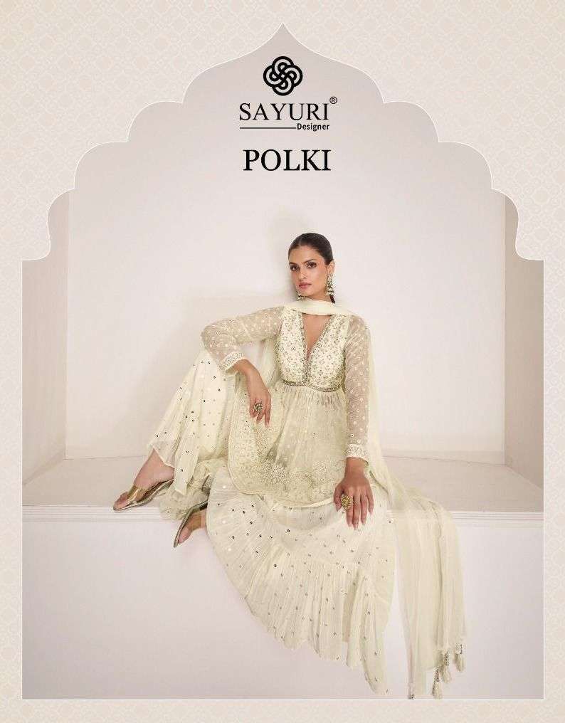 Sayuri presents Polki georgette designer party wear salwar suit wholesaler 
