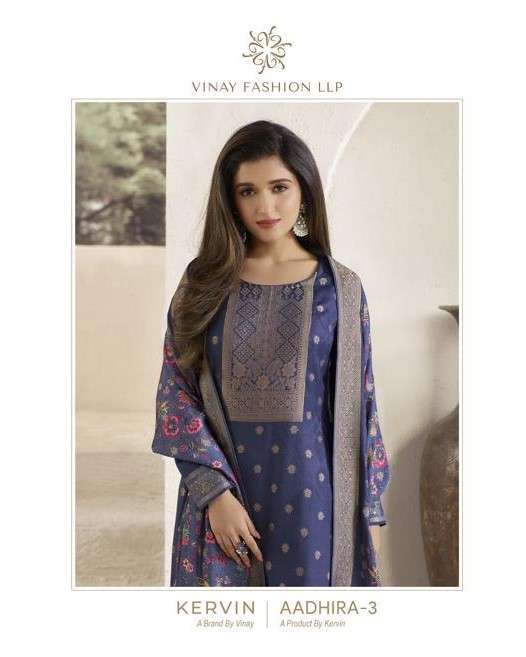 Vinay fashion presents Aadhira vol-3 viscose pashmina jacquard salwar suit wholesaler 