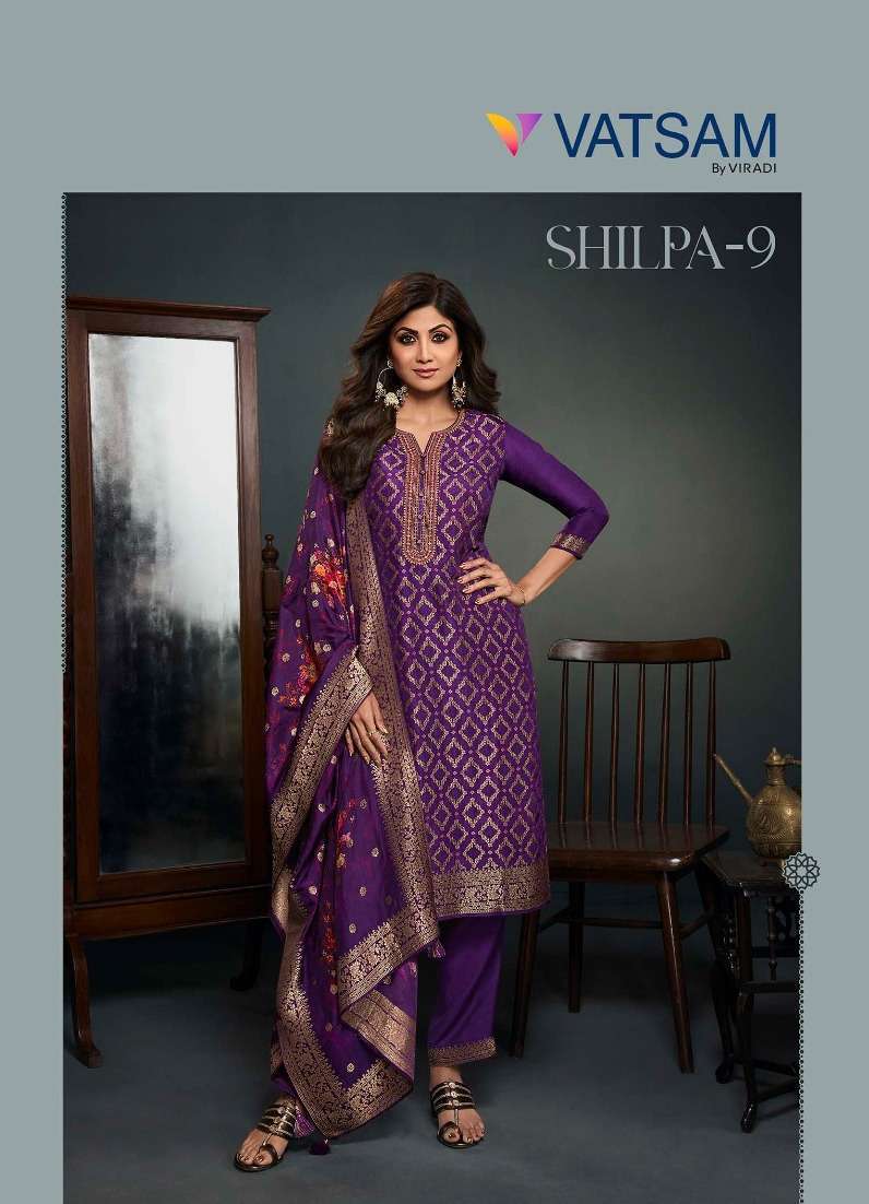 VIRDI BY VATSAM PRESENTS SHILPA VOL-9 OCCASSION WEAR READYMADE SALWAR SUITS CATALOG WHOLESALER AND EXPORTER IN SURAT 