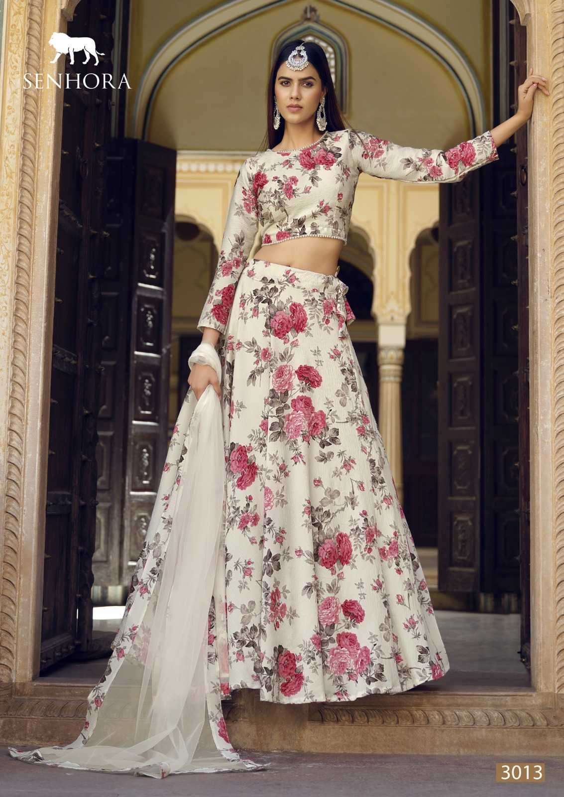 SENHORA PRESENTS TITLEE BEAUTIFUL TRADITIONAL STITCH LEHENGA WITH UNSTITCH BLOUSE WITH DUPATTA CATALOG WHOLESALER AND EXPORTER IN SURAT 