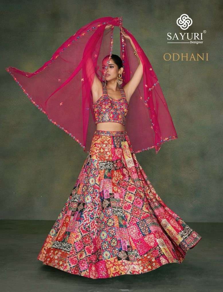 Sayuri Presents Odhani Latest Designer Partywear Crop Tops New Collection catalog Wholesaler and exporter 