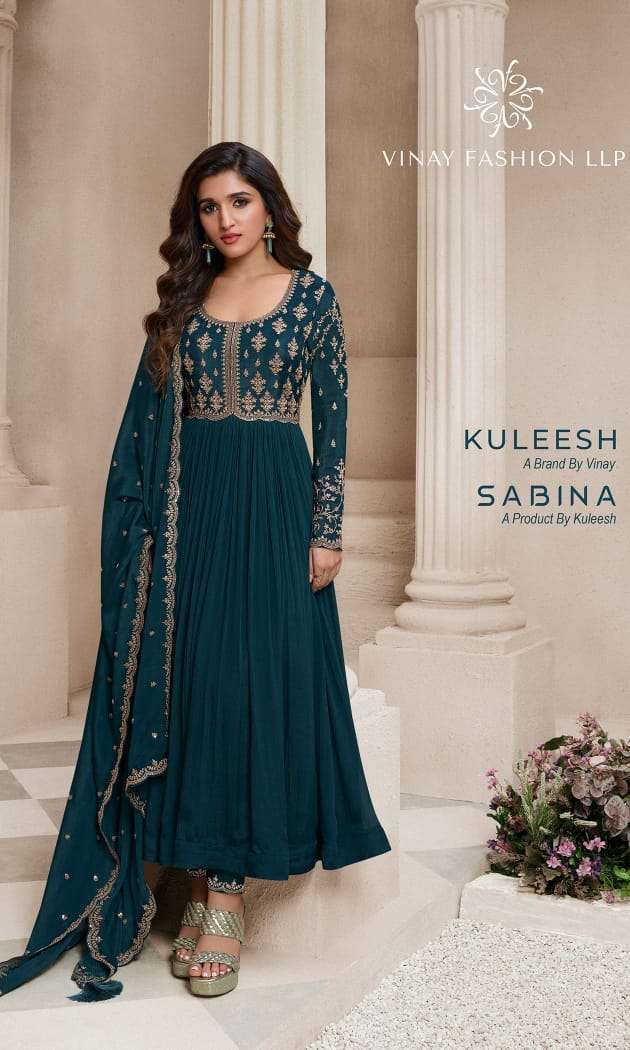 Vinay Fashion Kuleesh Sabina Wedding Wear Designer Suit Latest Catalog Wholesaler And Exporter 