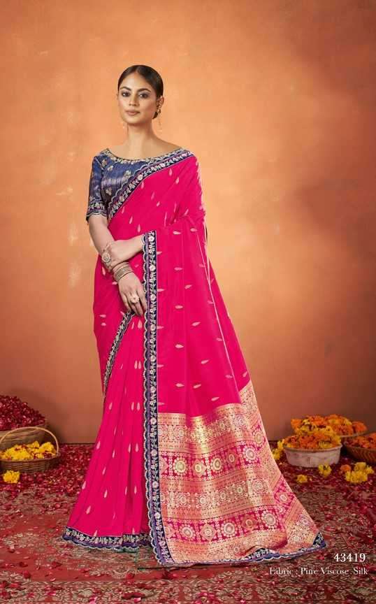 Mahotsav presents pradha nx organza designer sarees catalog wholesaler 
