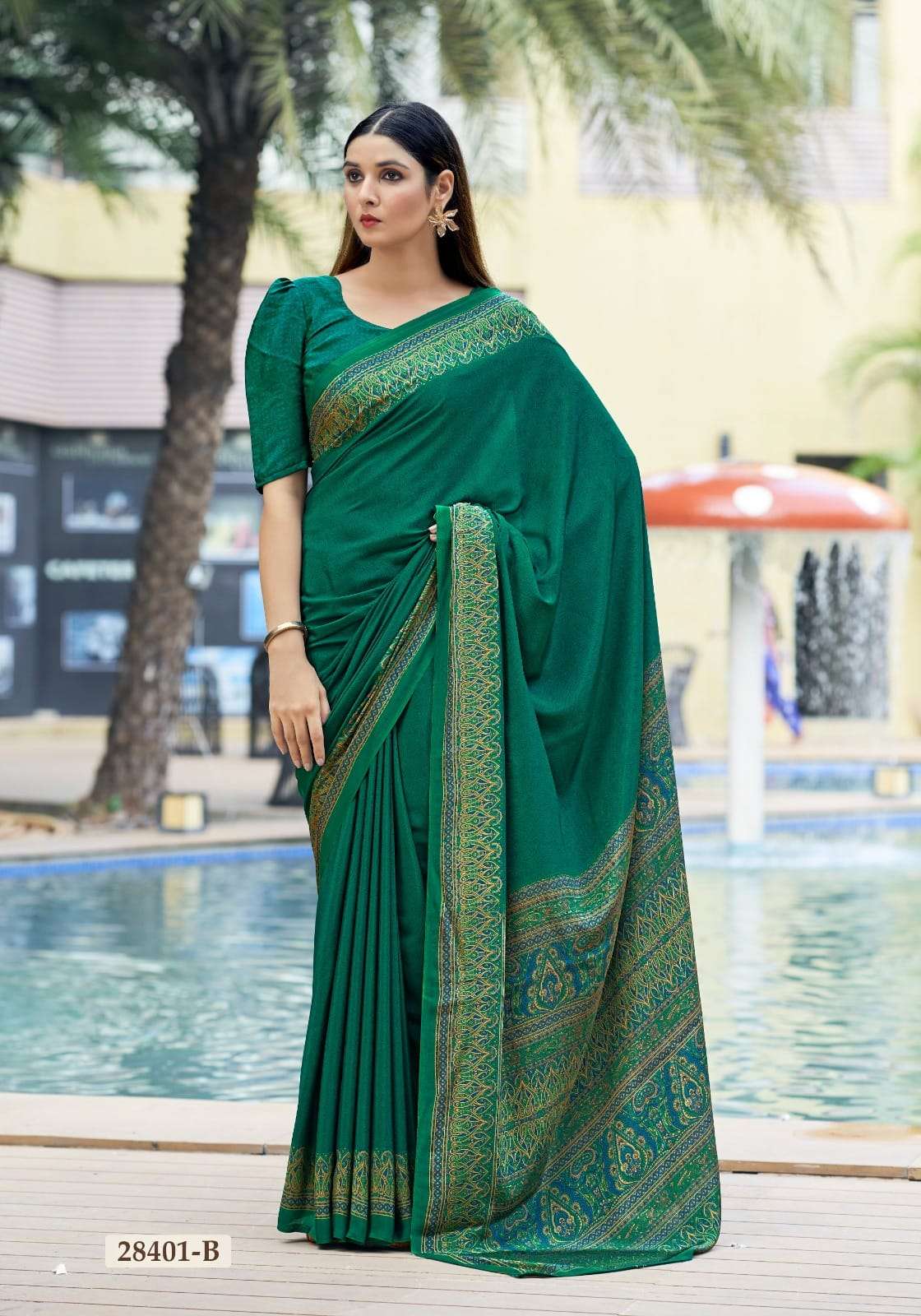 Ruchi presents Vivanta silk vol-27 silk crape sarees catalog wholesaler 