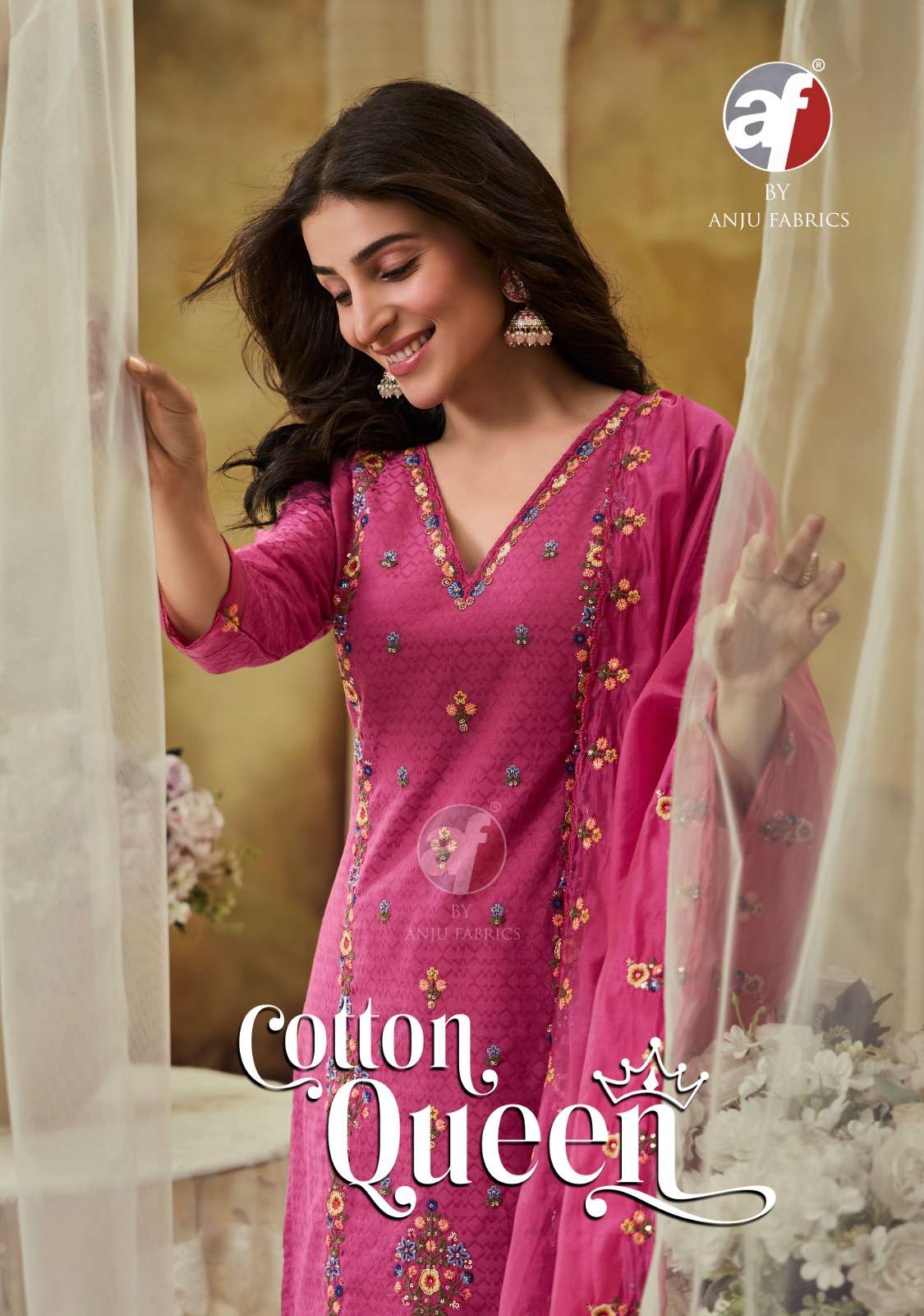 ANJU FAB PRESENTS COTTON QUEEN NEW LAUNCHING EXCLUSIVE READYMADE KURTIS CATALOG WHOLESALER AND EXPORTER IN SURAT