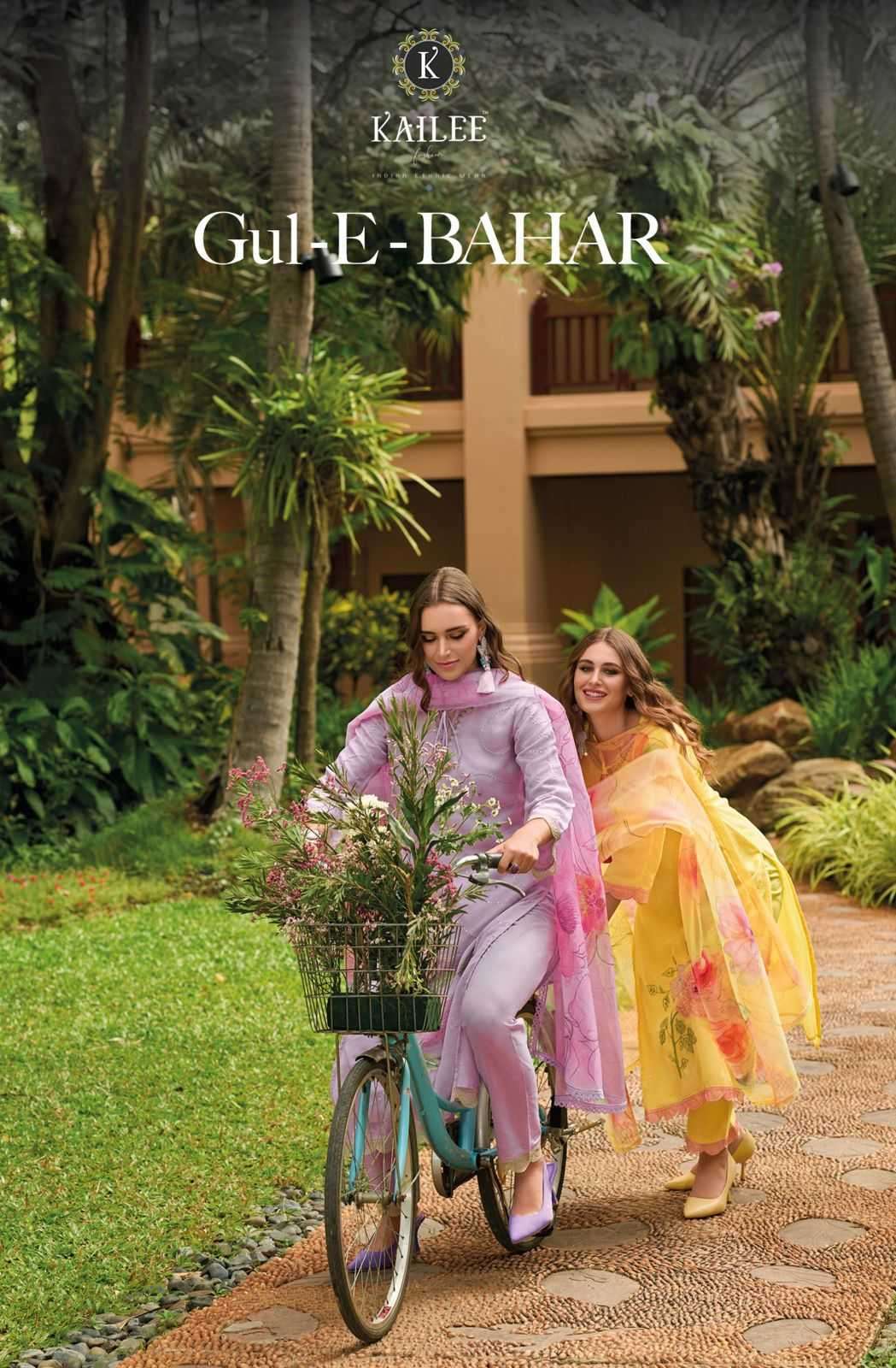 Kailee Fashion presents Gul e Bahar cotton festival wear kurtis with pant and dupatta collection 