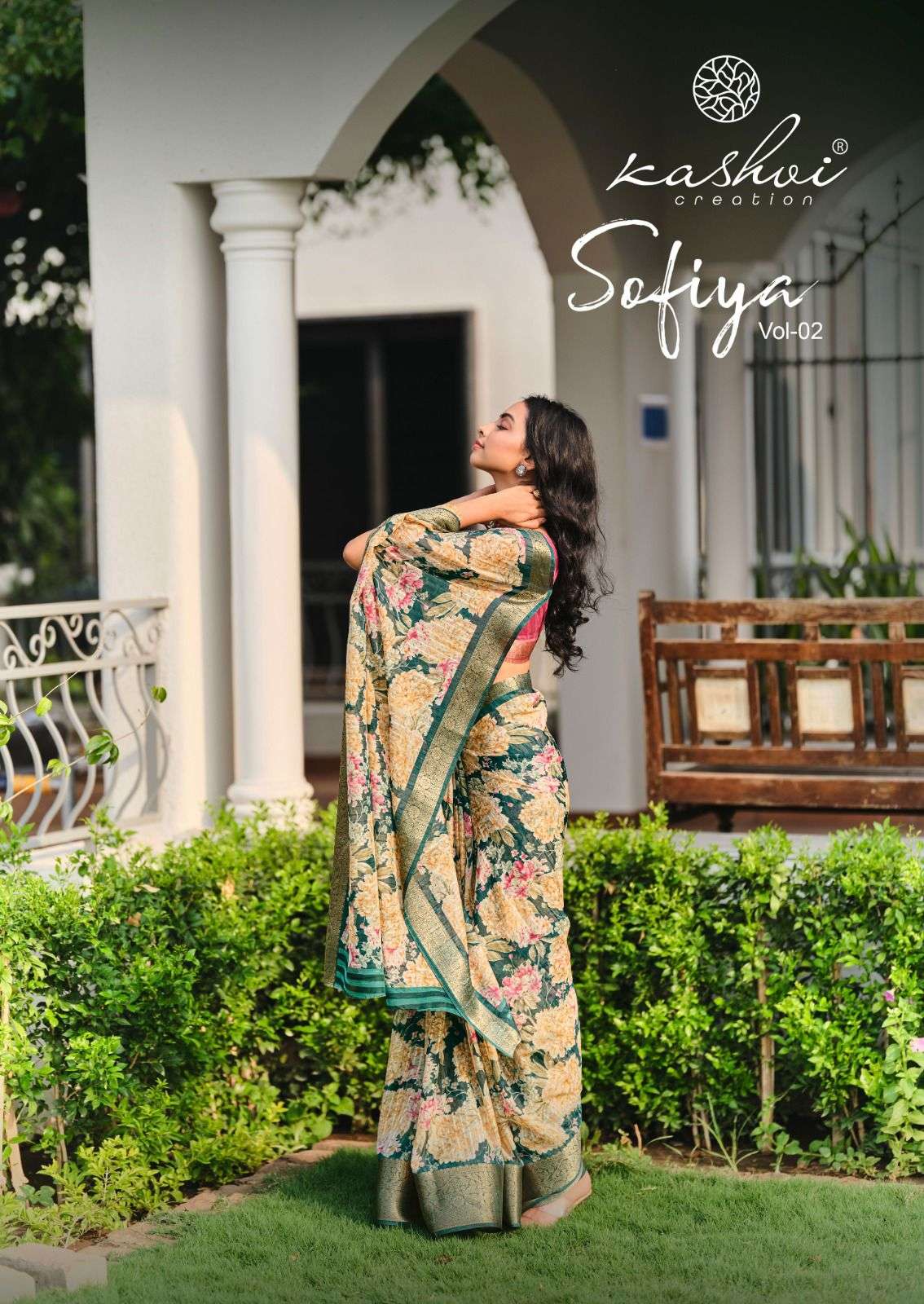 Kashvi creation presents sofiya vol-2 jacquard silk sarees catalog wholesaler 