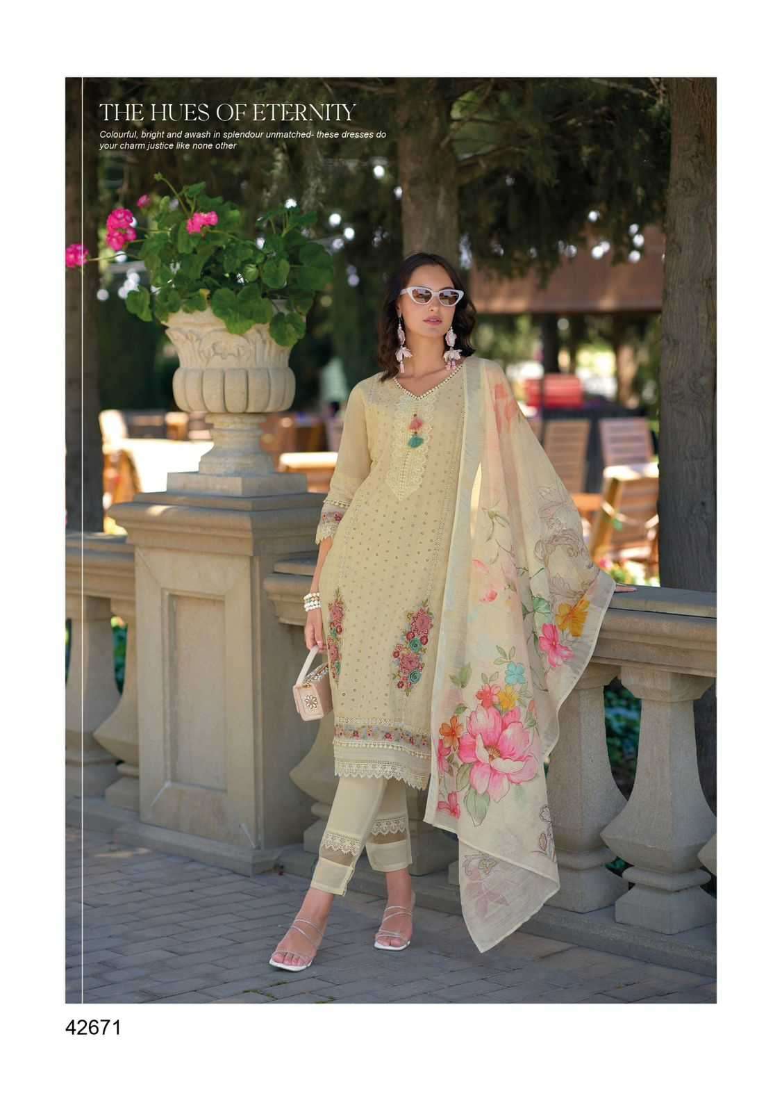 Kailee Fashion presents Sajda cotton designer kurtis with pant and dupatta collection 