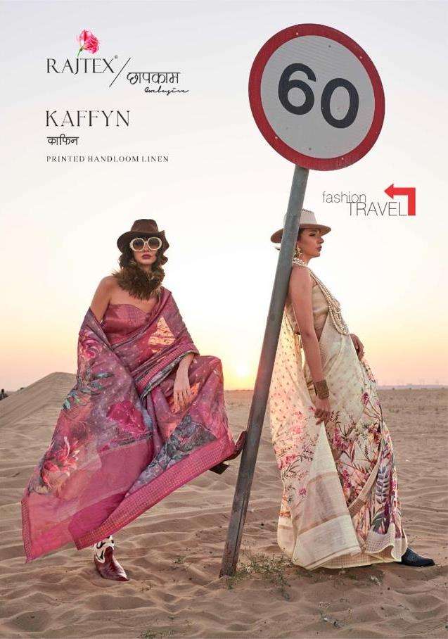 RAJTEX PRESENTS  KAFFYN HANDWOVEN LINEN SAREES CATLOG WHOLASELER AND EXPORTER IN SURAT 