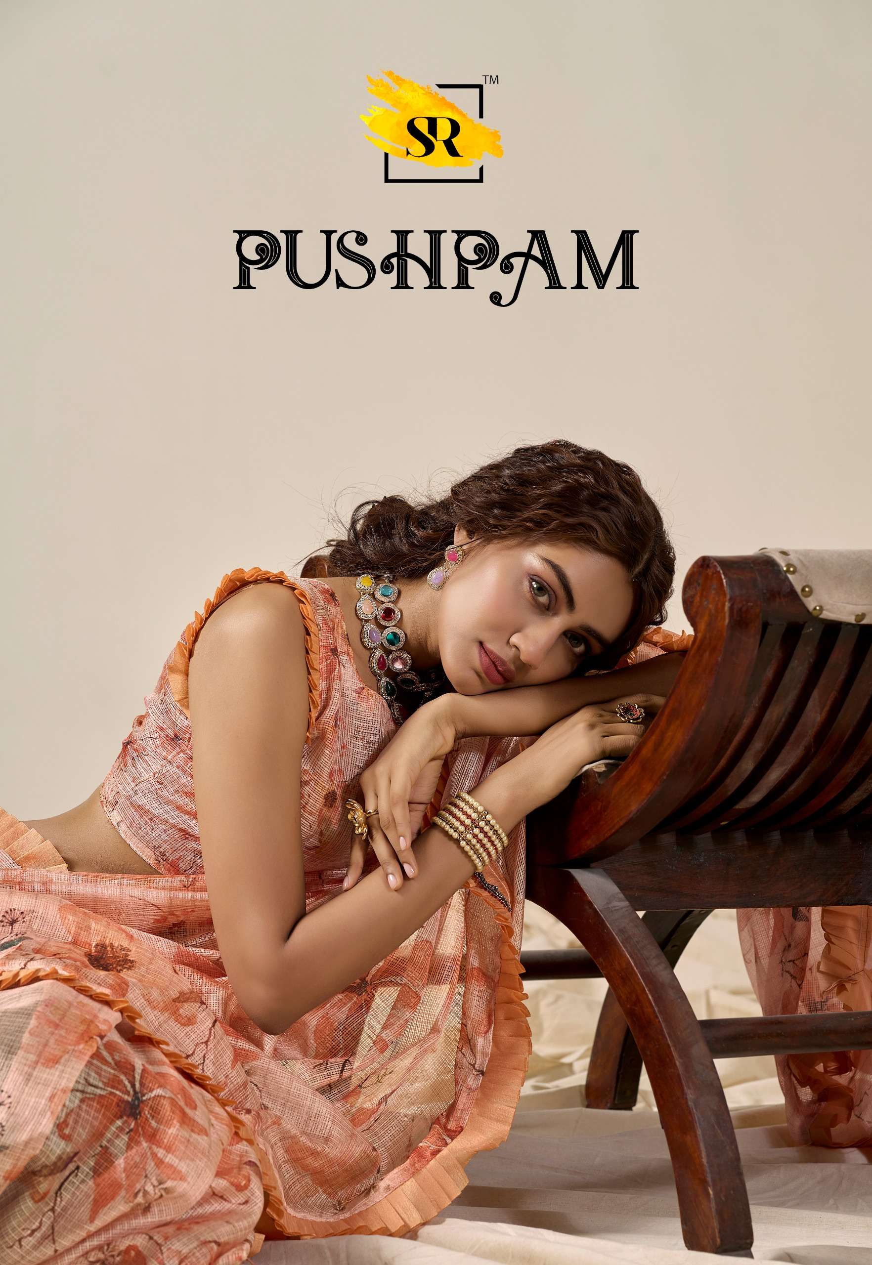 S.r. sarees presents Pushpam Kota chex digital print sarees catalog wholesaler 