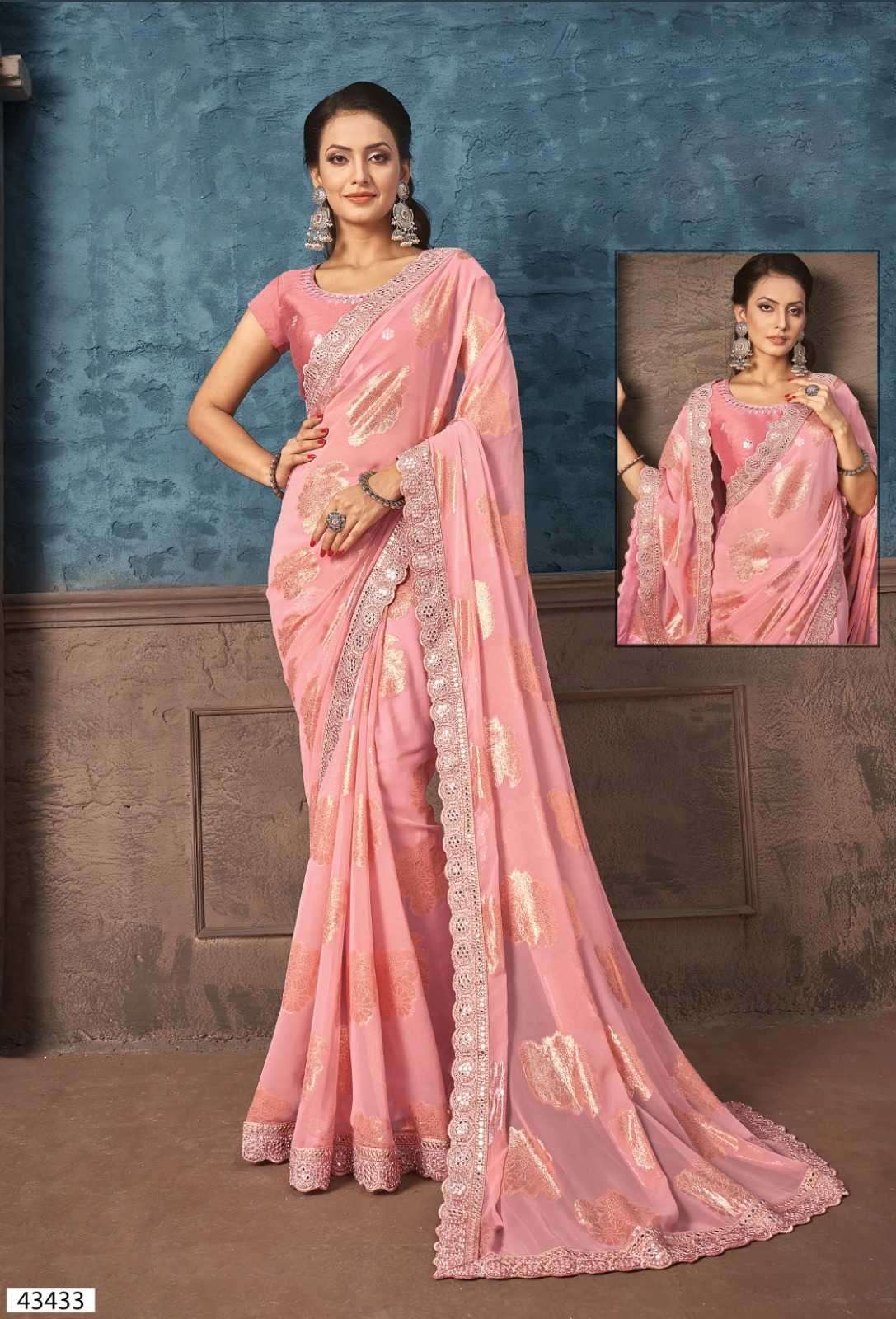 Mahotsav presents Norita 43400 maanika designer sarees catalog wholesaler 