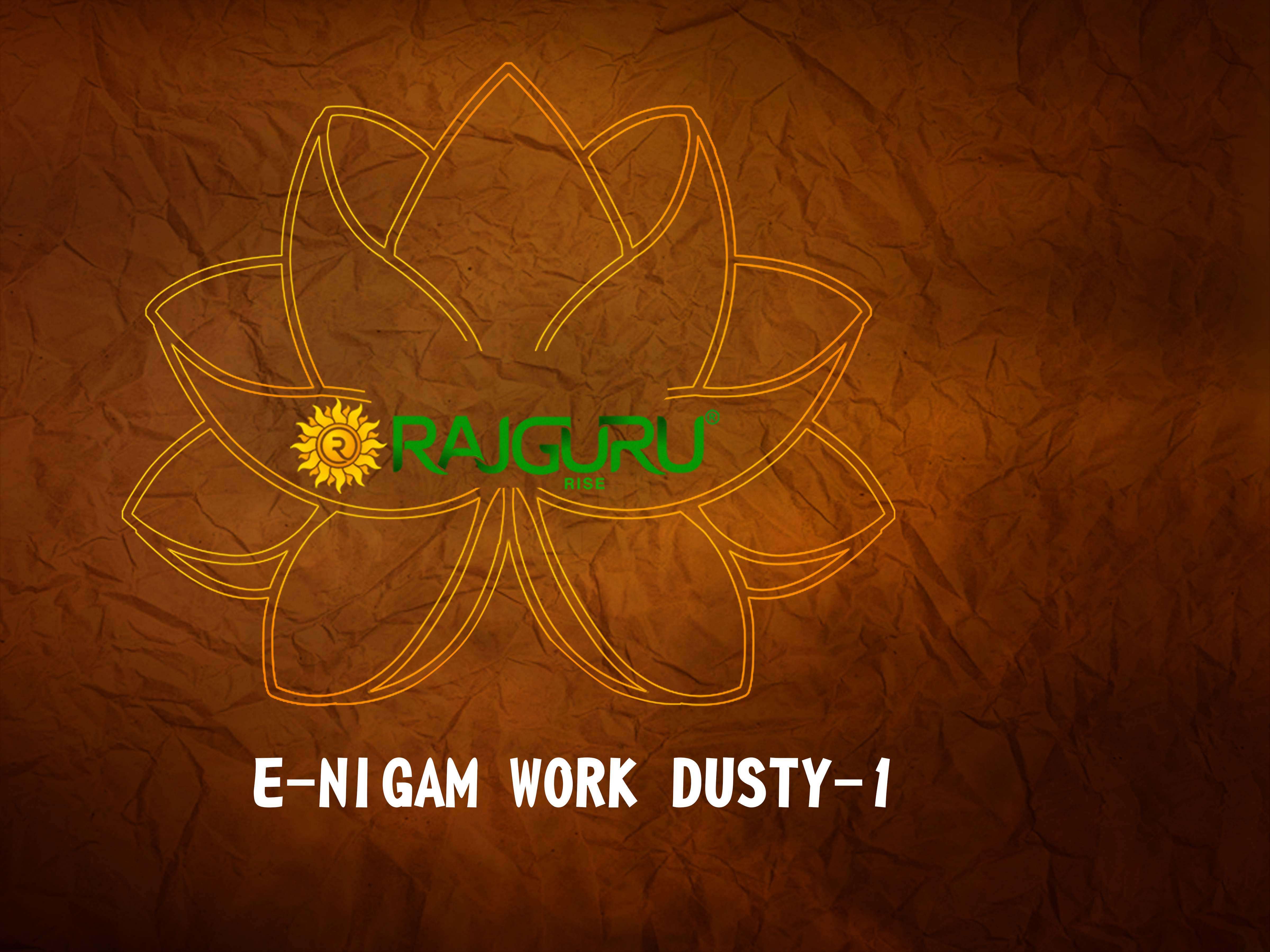 RAJGURU  PRESENTS E-NISAM WORK DUSTY-1 FUNCTION WEAR FANCY WORK SAREES CATALOG WHOLESALER AND EXPORTER IN SURAT 