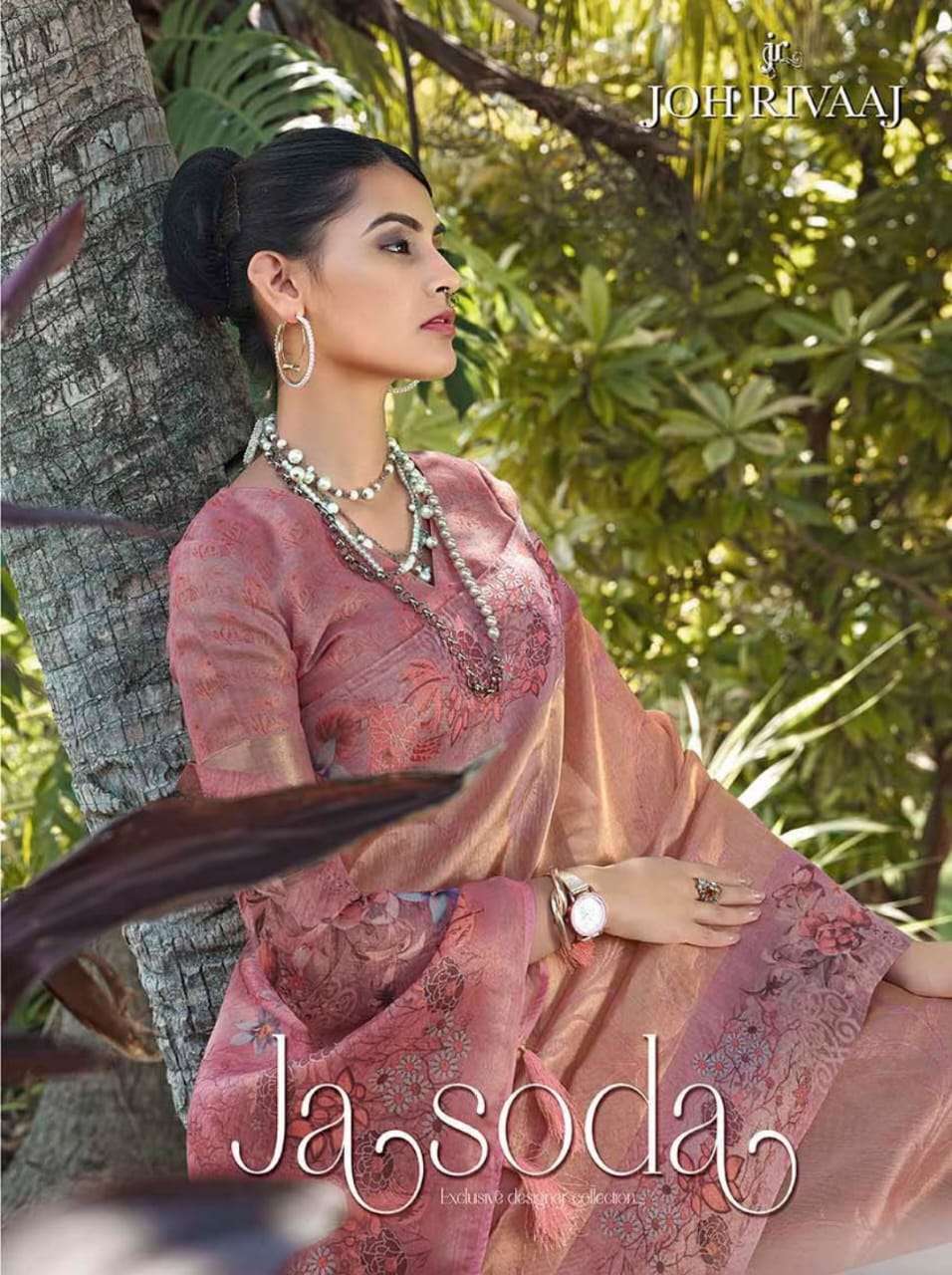 JOH RIVAAJ PRESENTS JASODA CLASSIC LOOK ORGANZA ESCLUSIVE DESIGNER SAREES CATALOG WHOLESALER