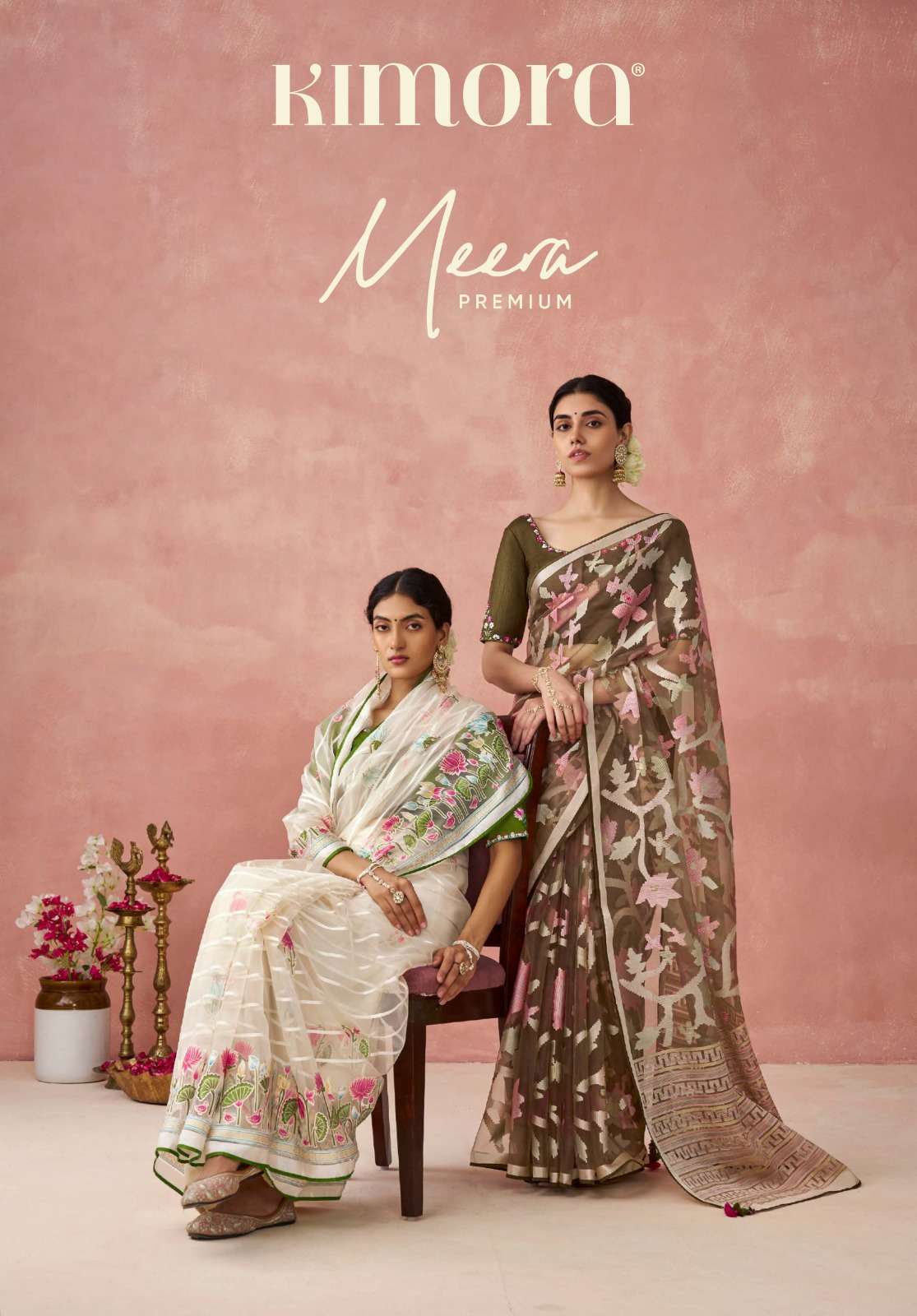 KIMORA PRESENTS MEERA PREMIUM FANCY SAREES CATALOG WHOLESALER AND EXPORTER IN SURAT