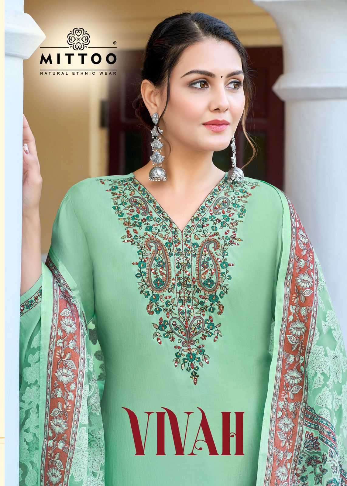 MITTII PRESENTS VIVAH VISCOSE DESIGNER STRAIGHT KURTIS WITH PANT AND DUPATTA COLLECTION