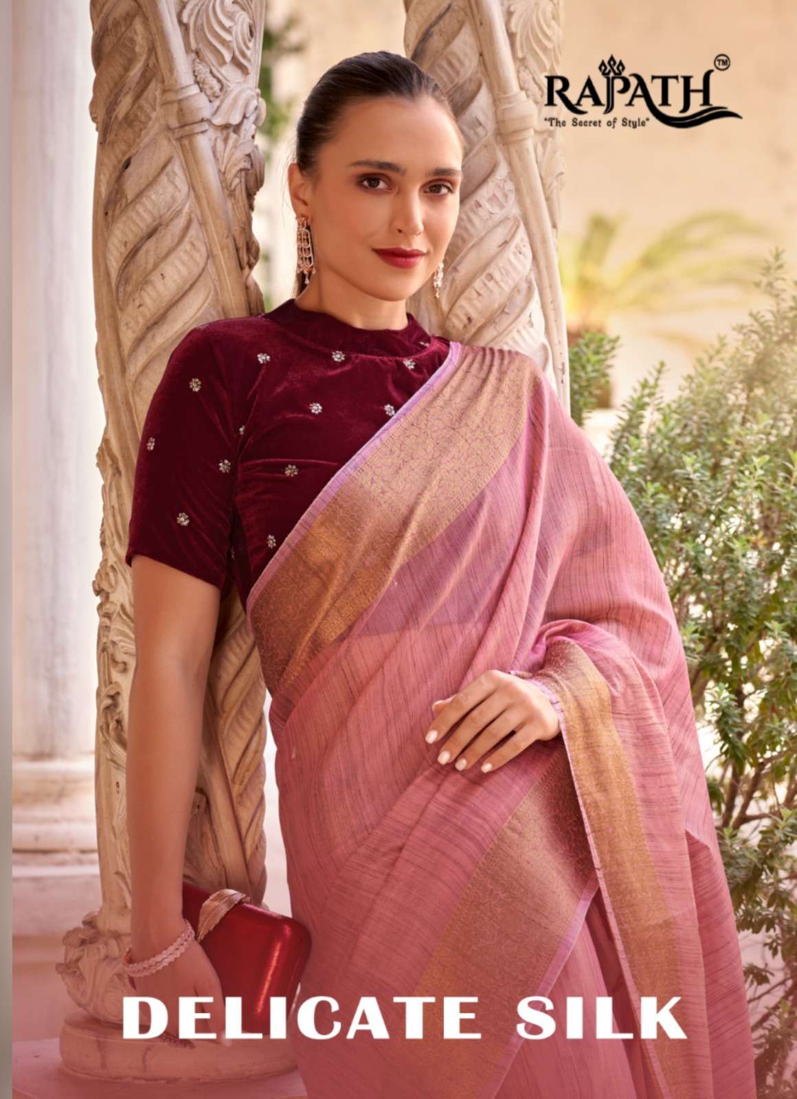 RAJPATH DELICATE SILK BEAUTIFUL LINEN SAREE CATALOG WHOLESALER AND EXPORTER IN SURAT 