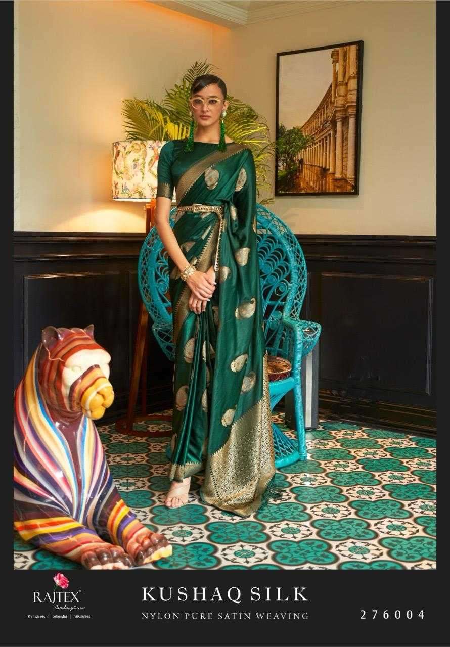 Rajtex presents kushaq silk occasion wear sarees catalog collection 