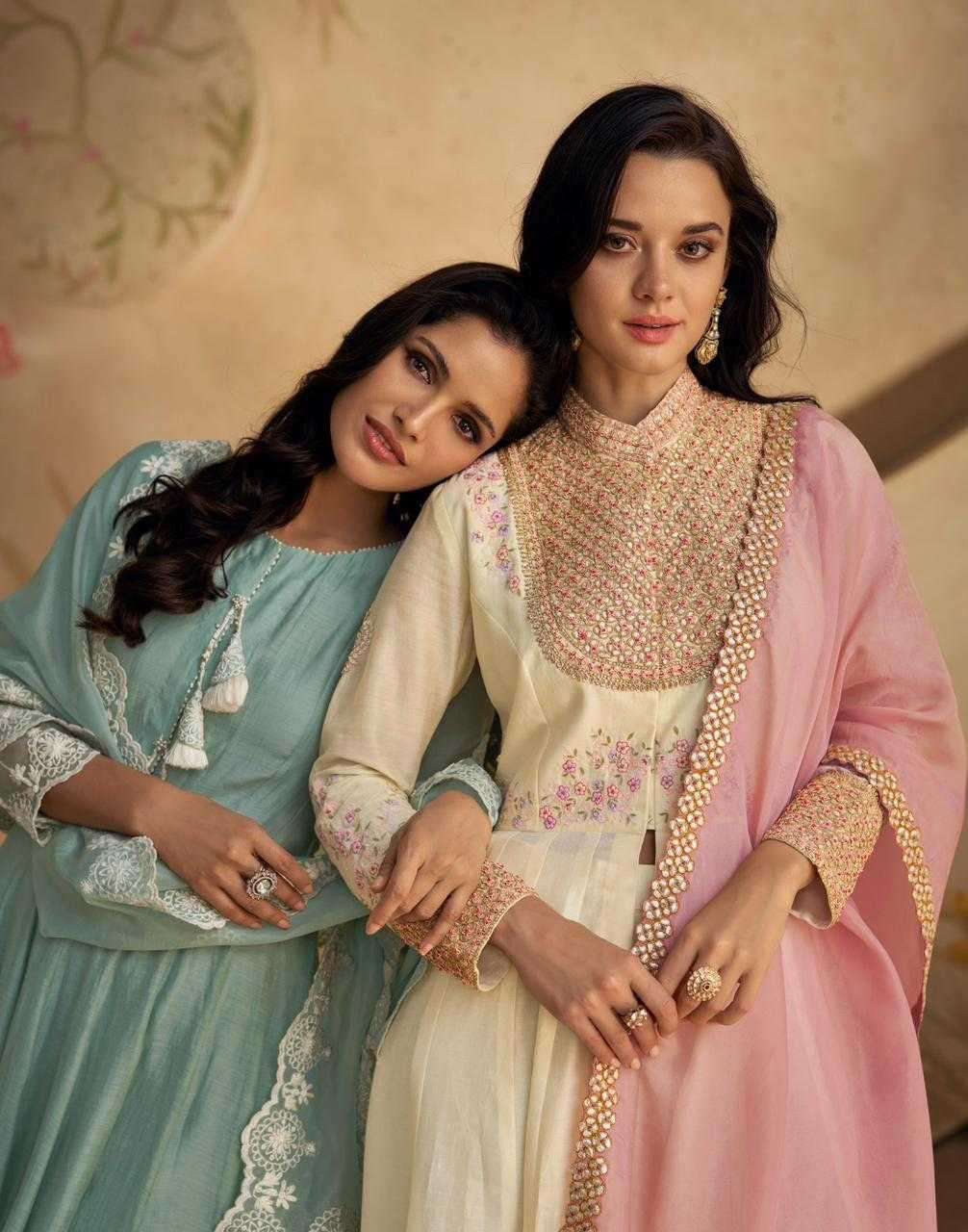 SAYURI DESIGNER PRESENTS GHAZAL READYMADE SILK PARTY WEAR SALWAR SUITS CATALOG WHOLESALER AND EXPORTER IN SURAT