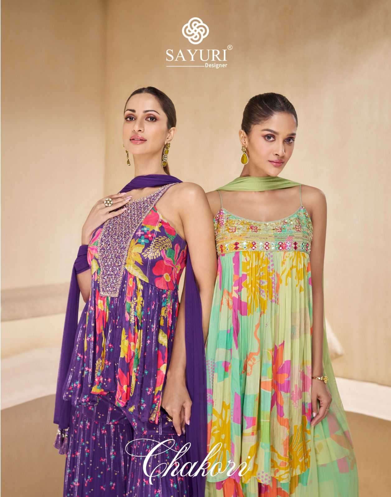 Sayuri presents Chakori Musline occasion wear readymade designer 3 pice catalog wholesaler 