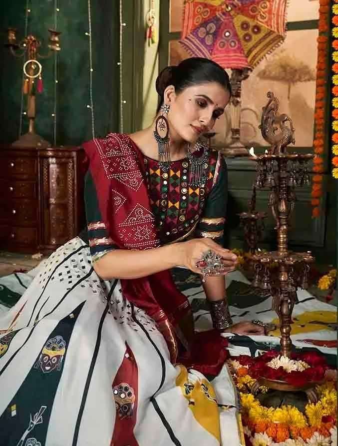 SHUBHKALA PRESENTS RAAS VOL-12 NAVRATRI SPECIAL FULLY STITCH EXCLUSIVE LEHENGA CHOLI CATALOG WHOLESALER AND EXPORTER IN SURAT