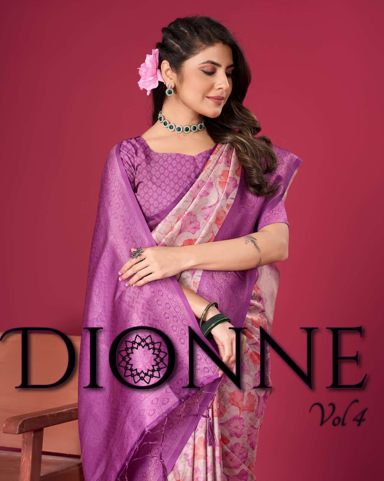 STH PRESENTS DIONNE VOL-3 DESIGNER SILK SAREES CATALOG WHOLESALER AND EXPORTER IN SURAT 