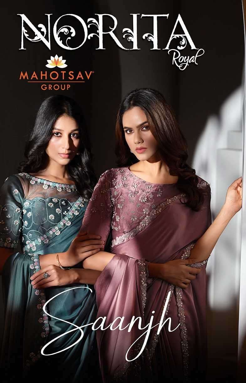 Mahotsav presents saanjh 43900 series fancy exclusive designer party wear sarees catalog collection 