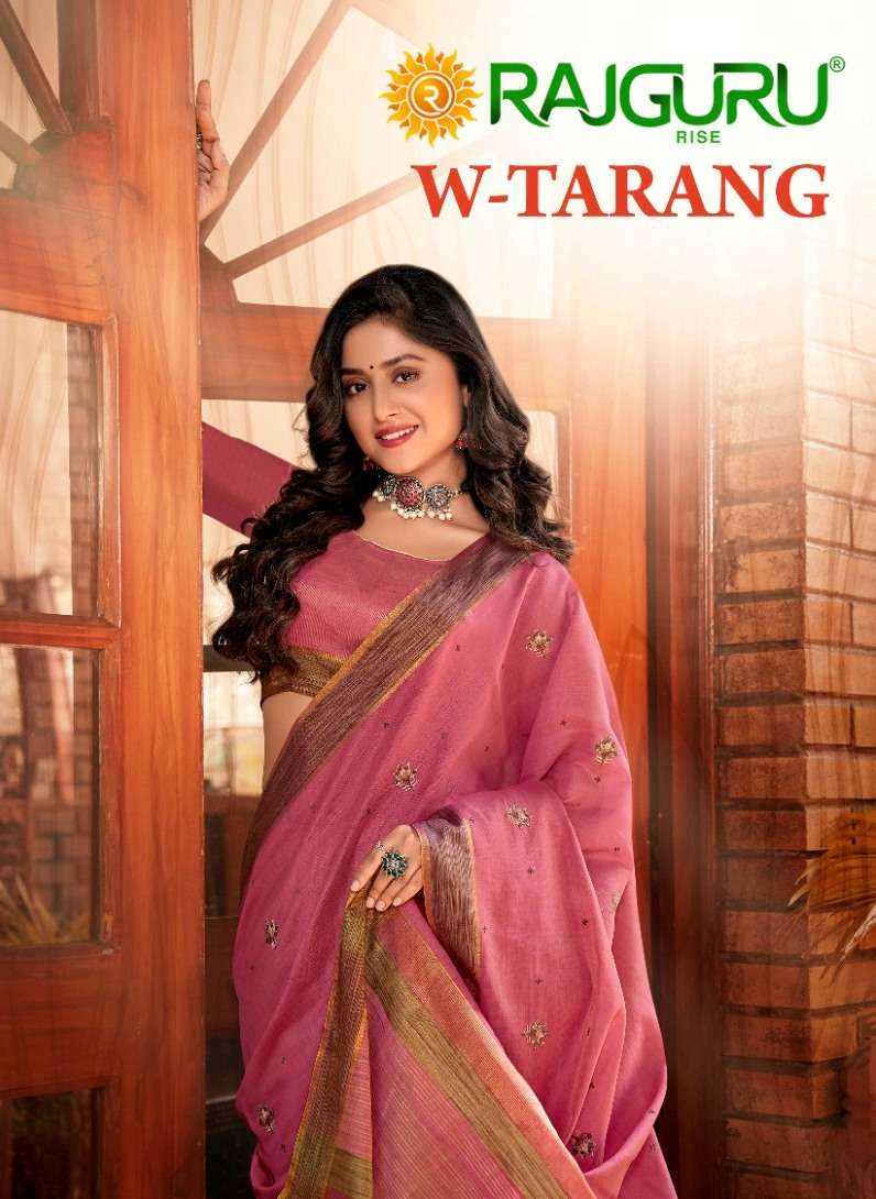 RAJGURU PRESENTS W-TARANG DESIGNER FANCY SAREES CATALOG WHOLESALER AND EXPORTER IN SURAT CATALOG WHOLESALER AND EXPORTER IN SURAT 