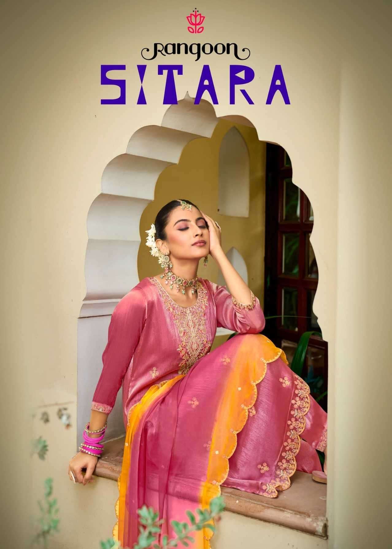 RANGOON PRESENTS SITARA  BURBERRY SILK READYMADE 3PCS LADIES SUITS CATALOG WHOLESALER AND EXPORTER IN SURAT