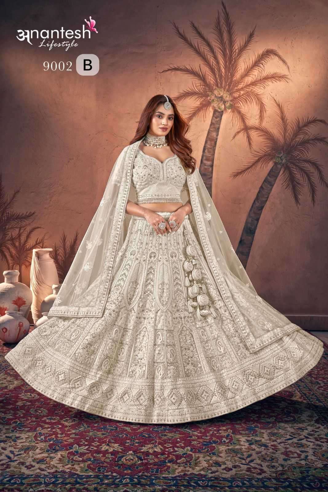 ANANTESH LIFESTYLE PRESENTS BRIDE COUTURE 2024 FULL STITCH ENGAGEMENT LEHENGAS CATALOG WHOLESALER AND EXPORTER 