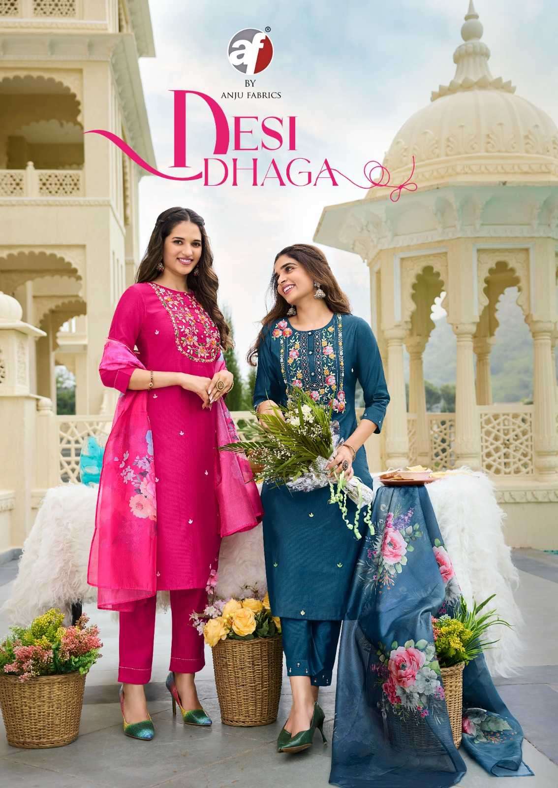 ANJU FAB PRESENTS DESI DHAGA VISCOSE NYLON EXCLUSIVE DESIGN FULL STITCH BIG SIZE SALWAR SUIT