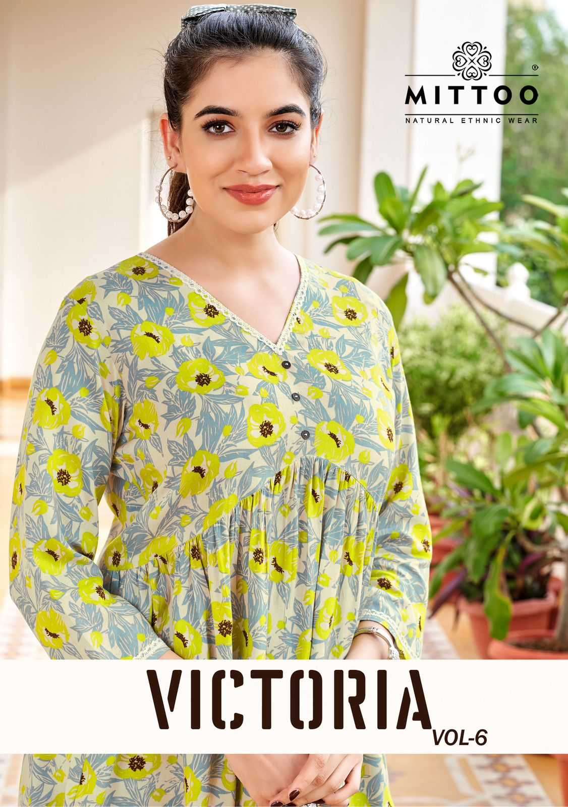 MITTOO PRESENTS VICTORIA VOL-6 RAYON PRINT READYMADE WESTERN GIRLS TOPS CATALOG WHOLESALER AND EXPORTER 