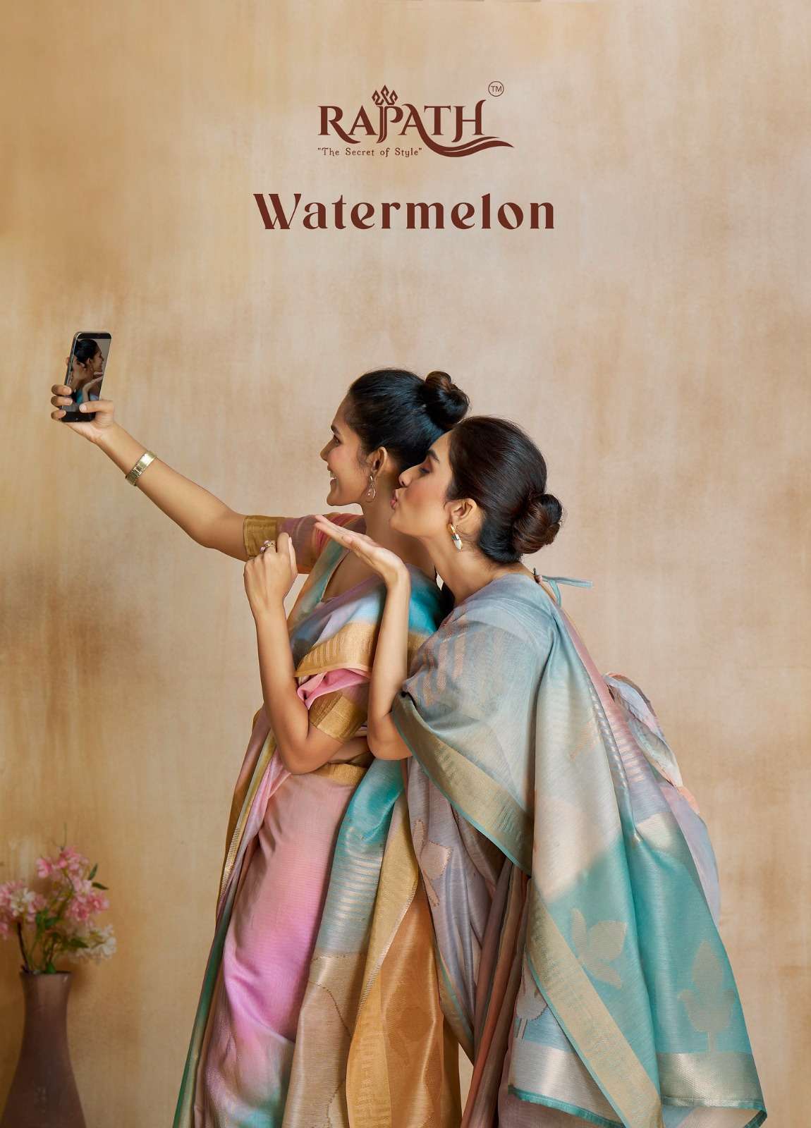 Rajpath Presents Watermelon Wholesale Fancy Fabric With Digital Print Indian Sarees