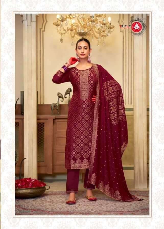 Triple a presents Hanshika Viscos Muslin salwar suit wholesaler 