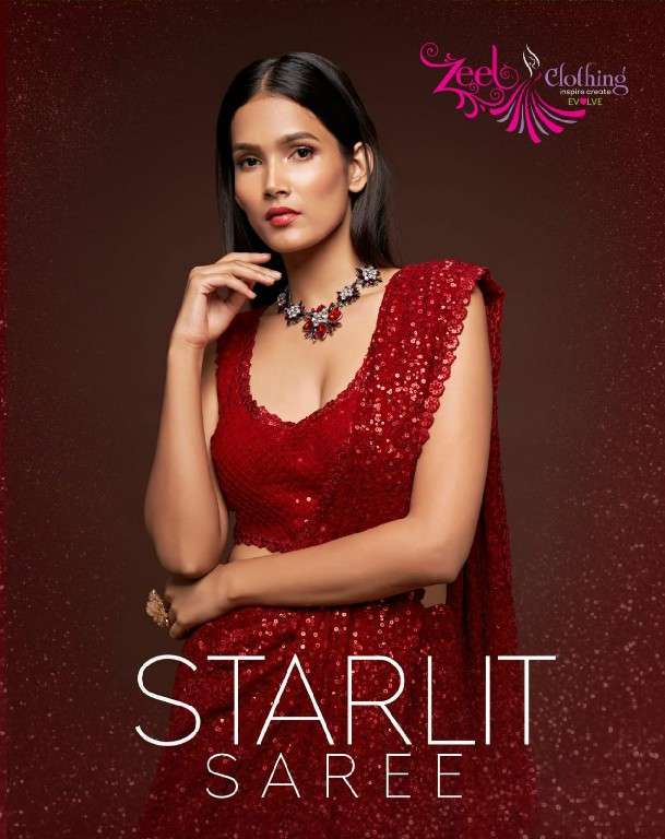 Zeel Clothing Presents Starlit Saree Vol-1 Wholesale Function Wear Sarees Catalog Wholesaler And Exporter 