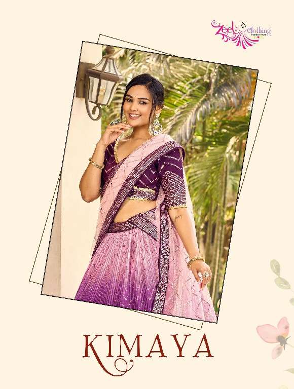 Zeel Presents Kimaya Wholesale Chinon Fabric Designer Lehenga Choli Catalog Wholesaler And Exporter 