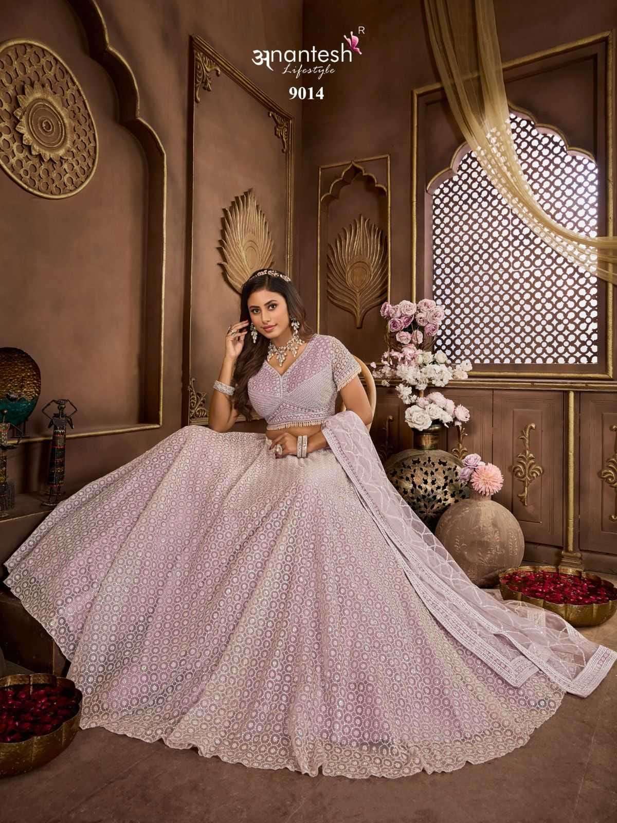 ANANTESH LIFESTYLE PRESENTS BRIDLE COUTURE VOL-5 ZARKANS MIRROR FULL STITCH BRIDAL CHANIYA CHOLI CATALOG WHOLESALER AND EXPORTER IN SURAT