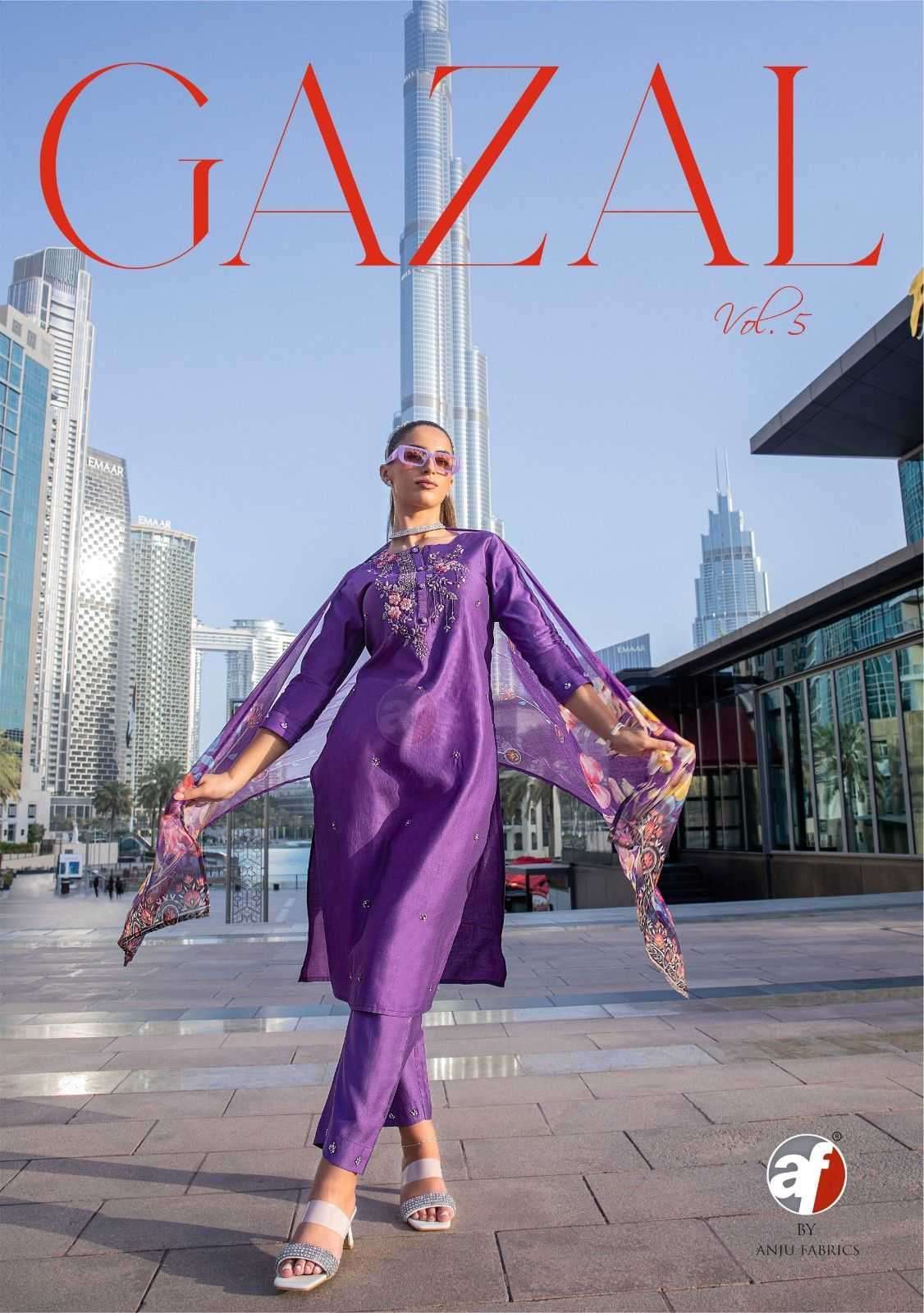 ANJU FAB PRESENTS GAZAL VOL-5 VISCOSE NYLON READYMADE PLUS SIZE KURTIS CATALOG WHOLESALER AND EXPORTER 