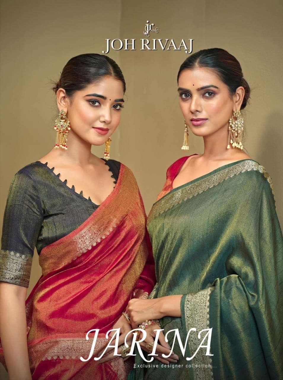 JOH RIVAAJ PRESENTS JARINA EXCLUSIVE DOLA SILK SAREE CATALOG WHOLESALER AND EXPORTER 