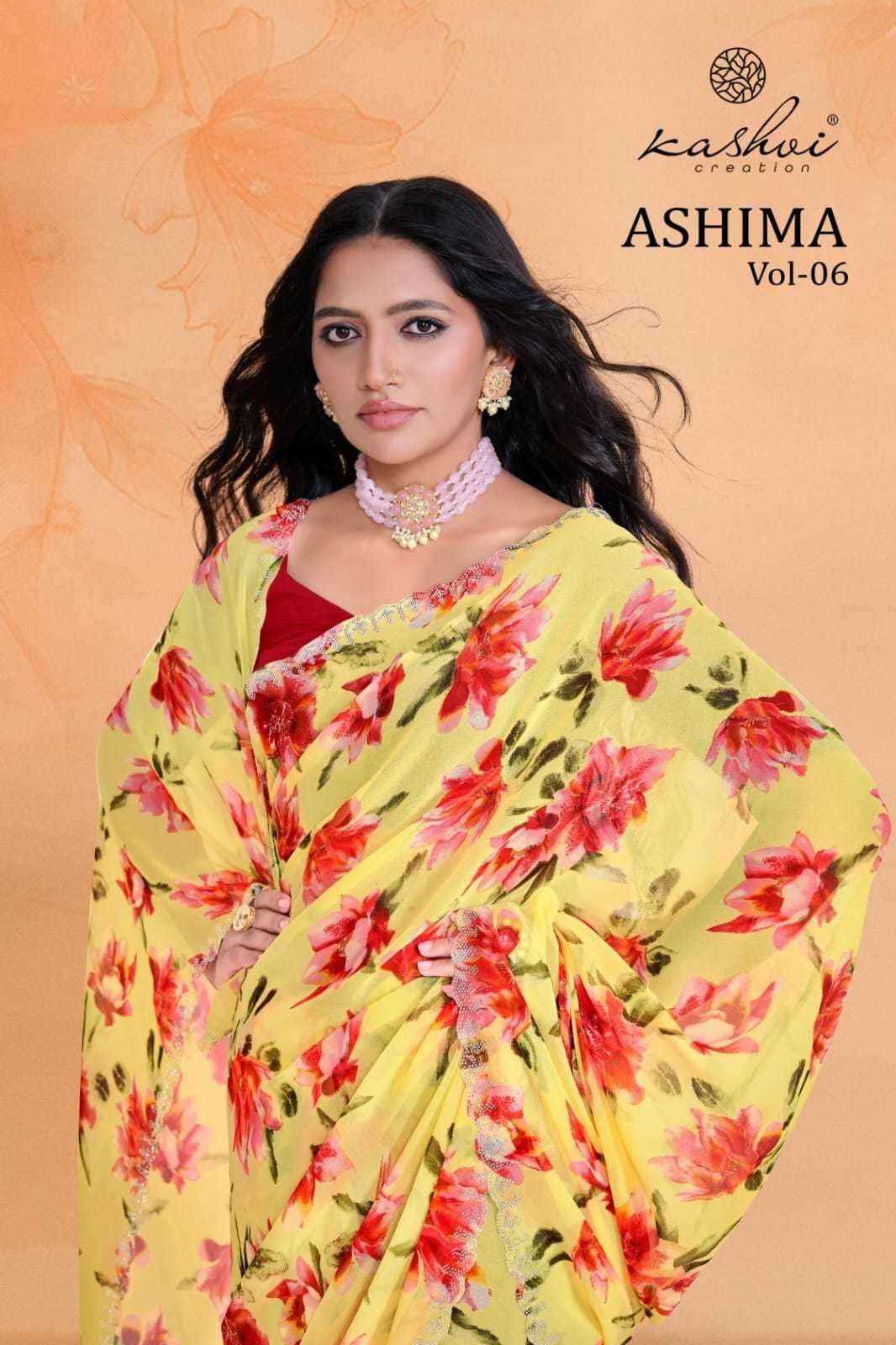 kashvi creation Presents ashima vol-6 unique georgette saree collection wholesaler and exporter 